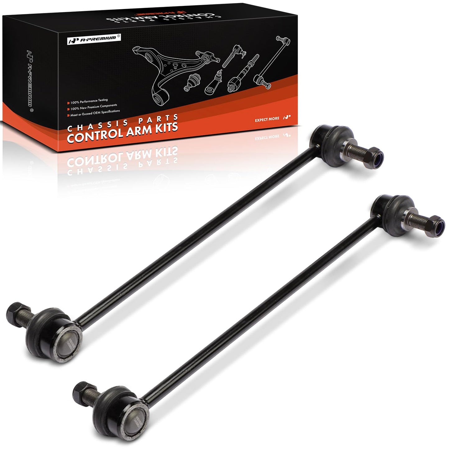A-Premium 2 x Front Sway Bar Links Stabilizer Bar Links, Compatible with Kia Sedona 2015-2021 & Hyundai Genesis Coupe 2010-2011