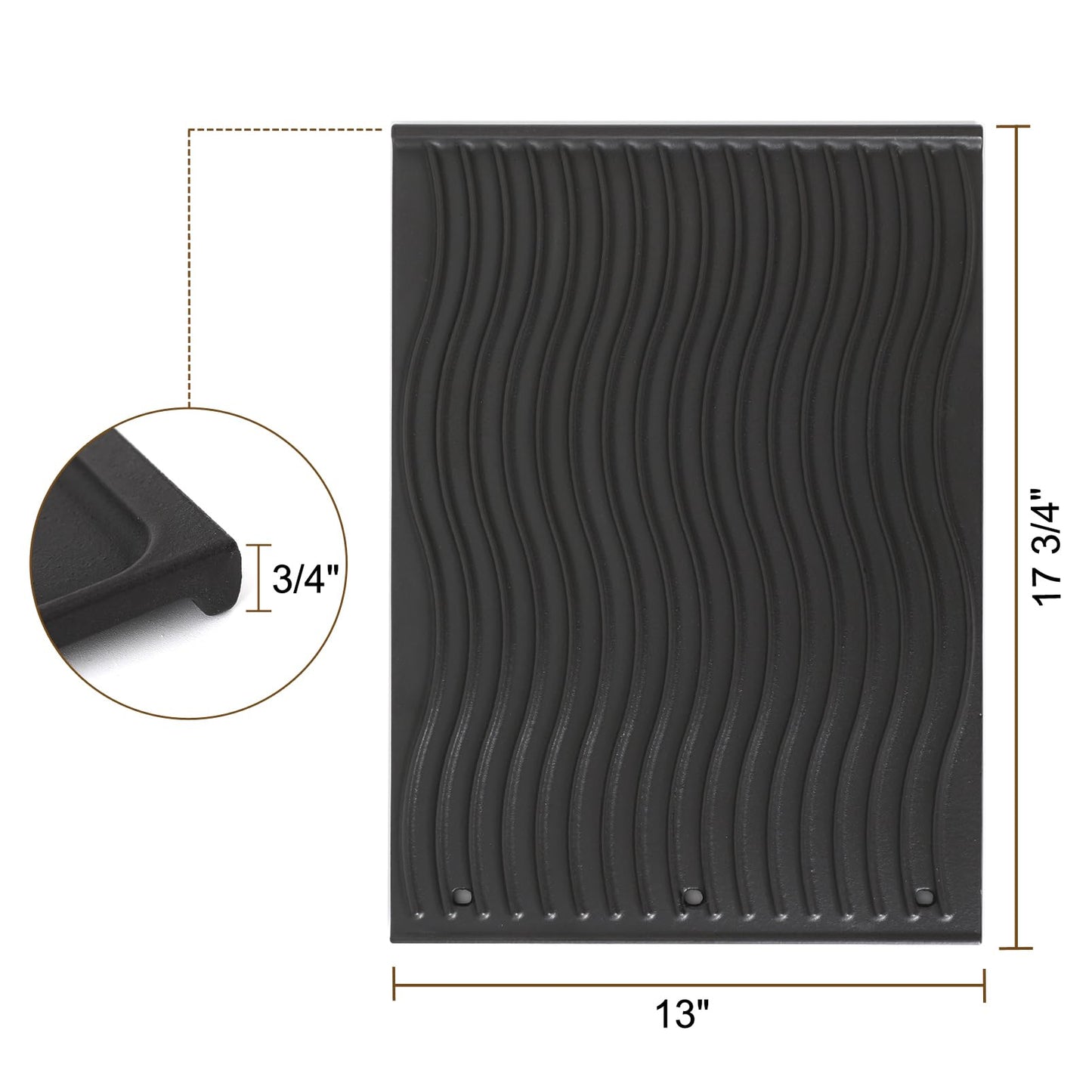 56040 56041 BBQ Griddle for Napoleon Prestige 500 Prestige Pro 500 665 825 and LEX 485 605 730 Series Grill Replacement Parts Cast Iron Reversible Griddle Insert BBQ Accessories