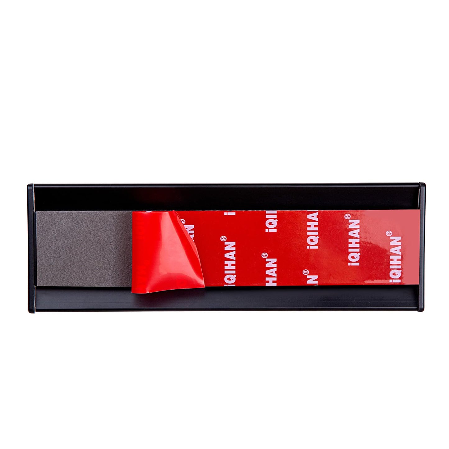 Set of 5 - Nameplate Holder for Wall Mount, 2.36'' x 10'' Curved Office Business Door Sign Holder-Black