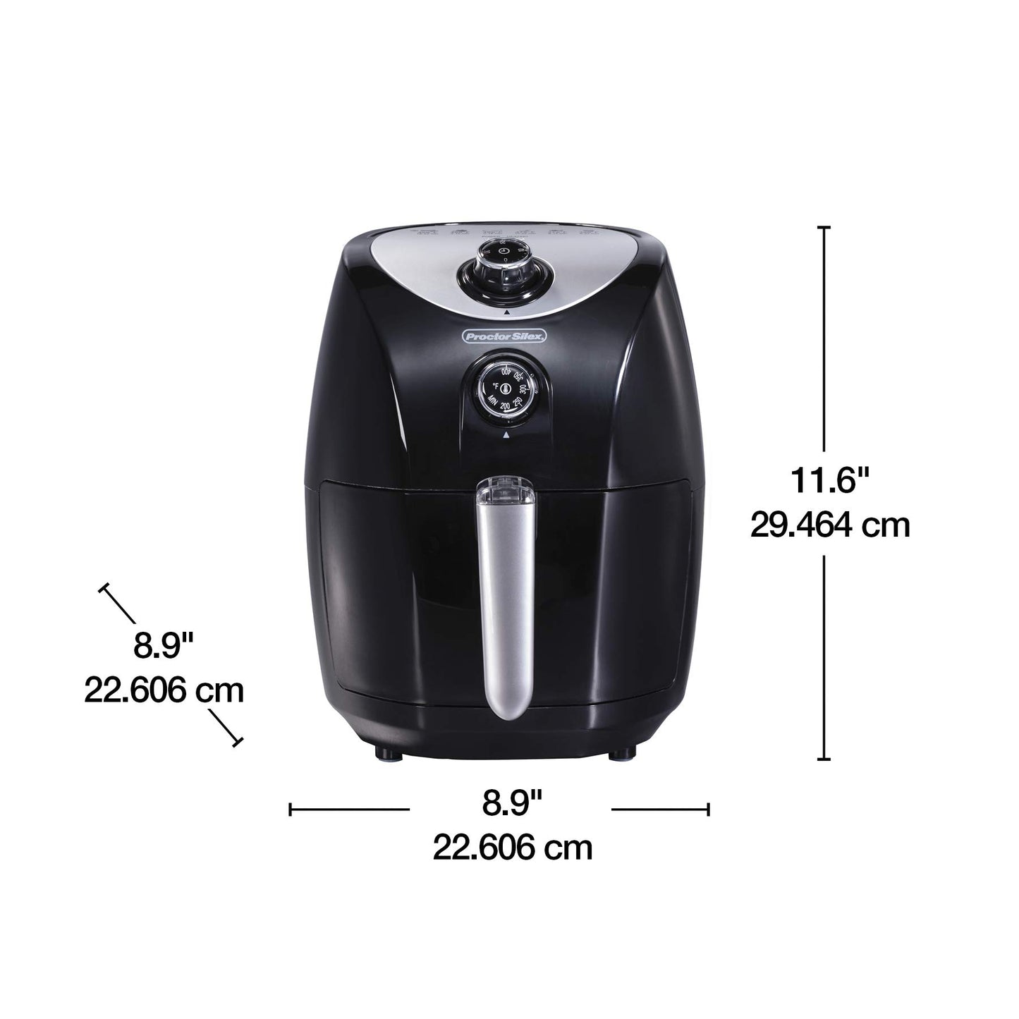 Proctor Silex Air Fryer 35055 , 2.2 QT, Black