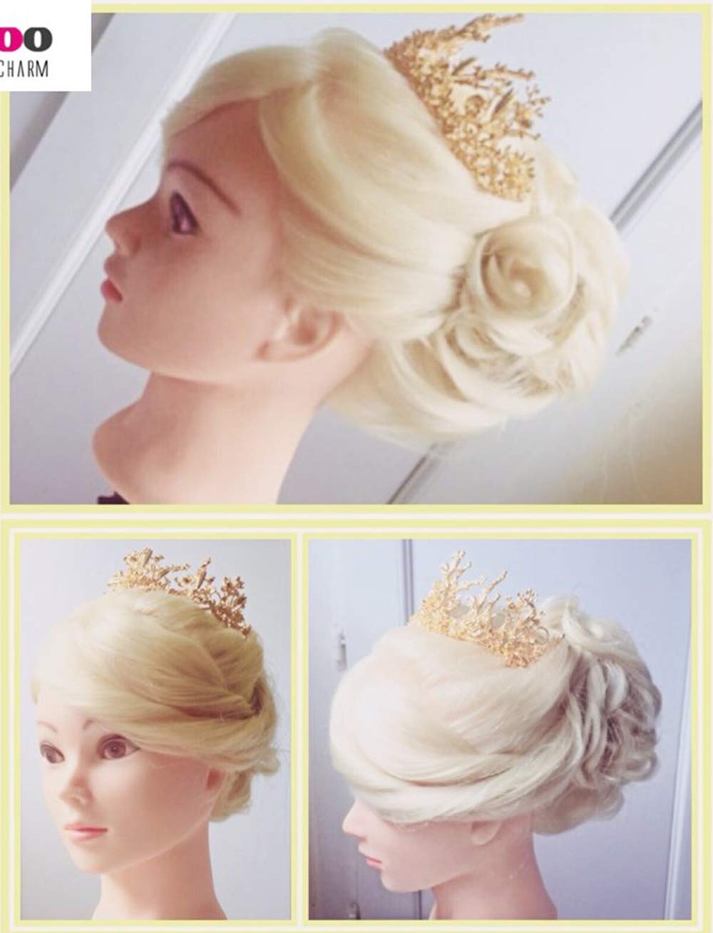 Beauty Star 24" Mannequin Head Hair, Styling Training Head for Practicing Curling, Straightening, and Updos, Manikin Cosmetology Doll Head with Clamp Stand and Accessories