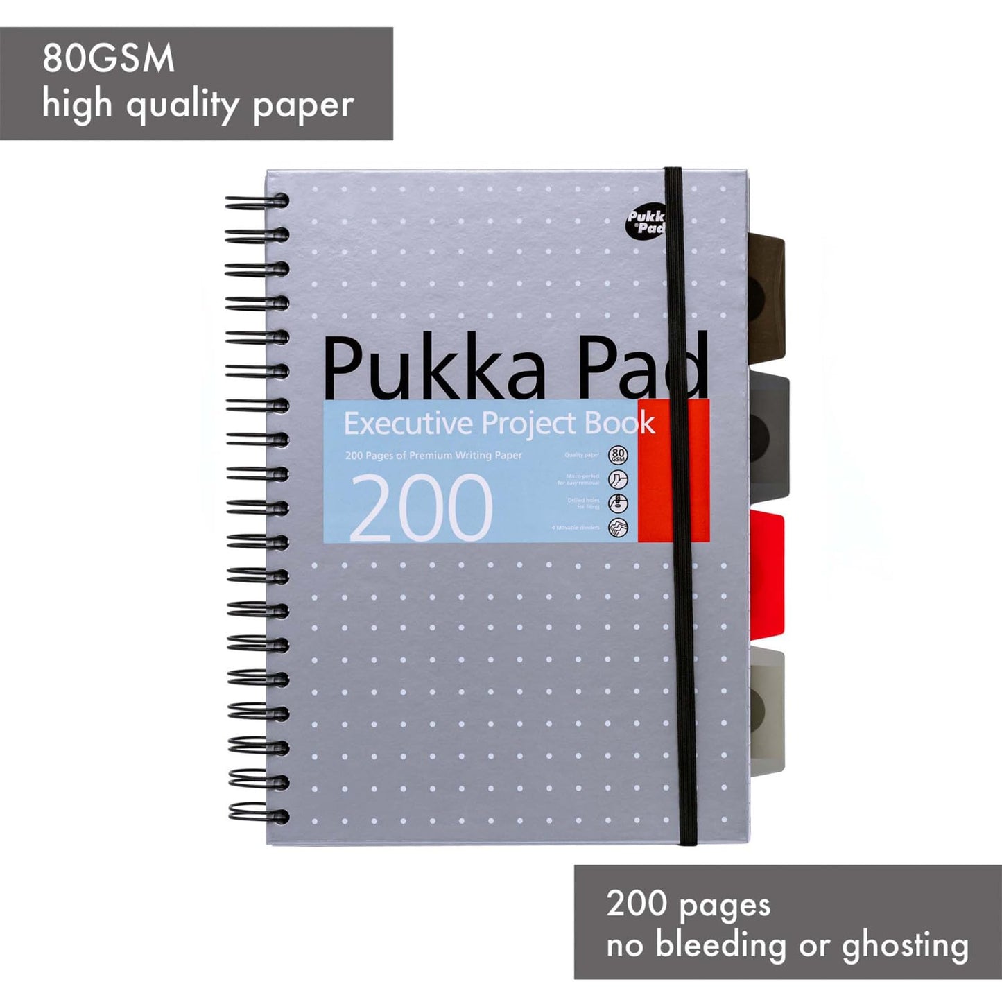 Pukka Pads B5 Metallic Executive Project Books - Assorted - Pack 3