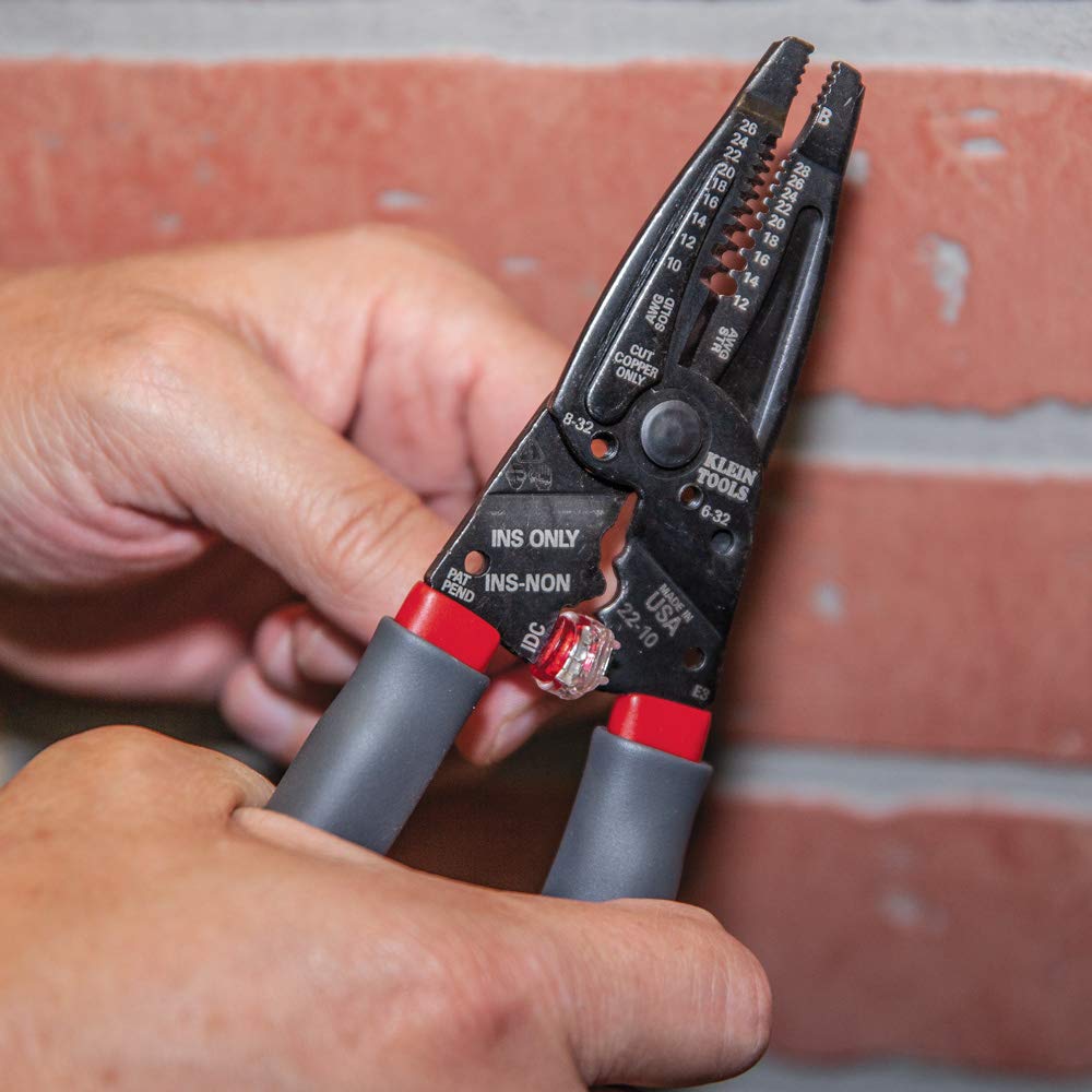 Klein Tools 1019 Klein Kurve Wire Stripper/Crimper/Cutter, Cutting/Crimping/Stripping Tool for B and IDC Connectors, Terminals, More