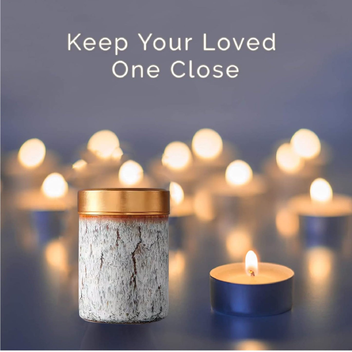 NS Online Small Mini Urns 4 Piece -Metal Screw lid Ceramic Keepsake Urns Set 4 Piece for Ashes - for Adult, Child, and Pets, Honor Your Loved One Lost