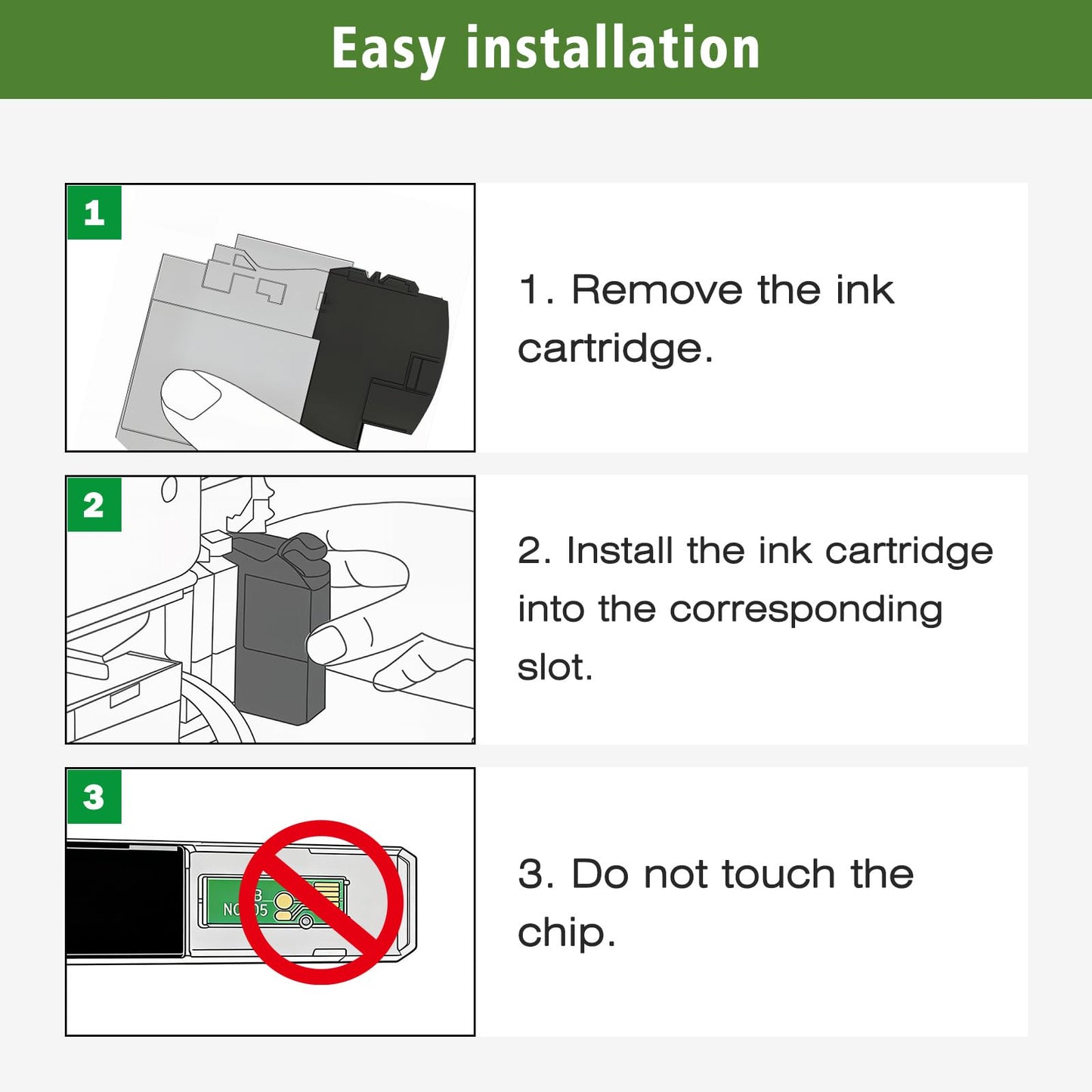 GREENPRINT LC501 LC501BK Compatible Ink Cartridges Standard Capacity 250 Pages 2 Blacks for MFC-J1260W MFC-J1360DW MFC-J1410DW Printers
