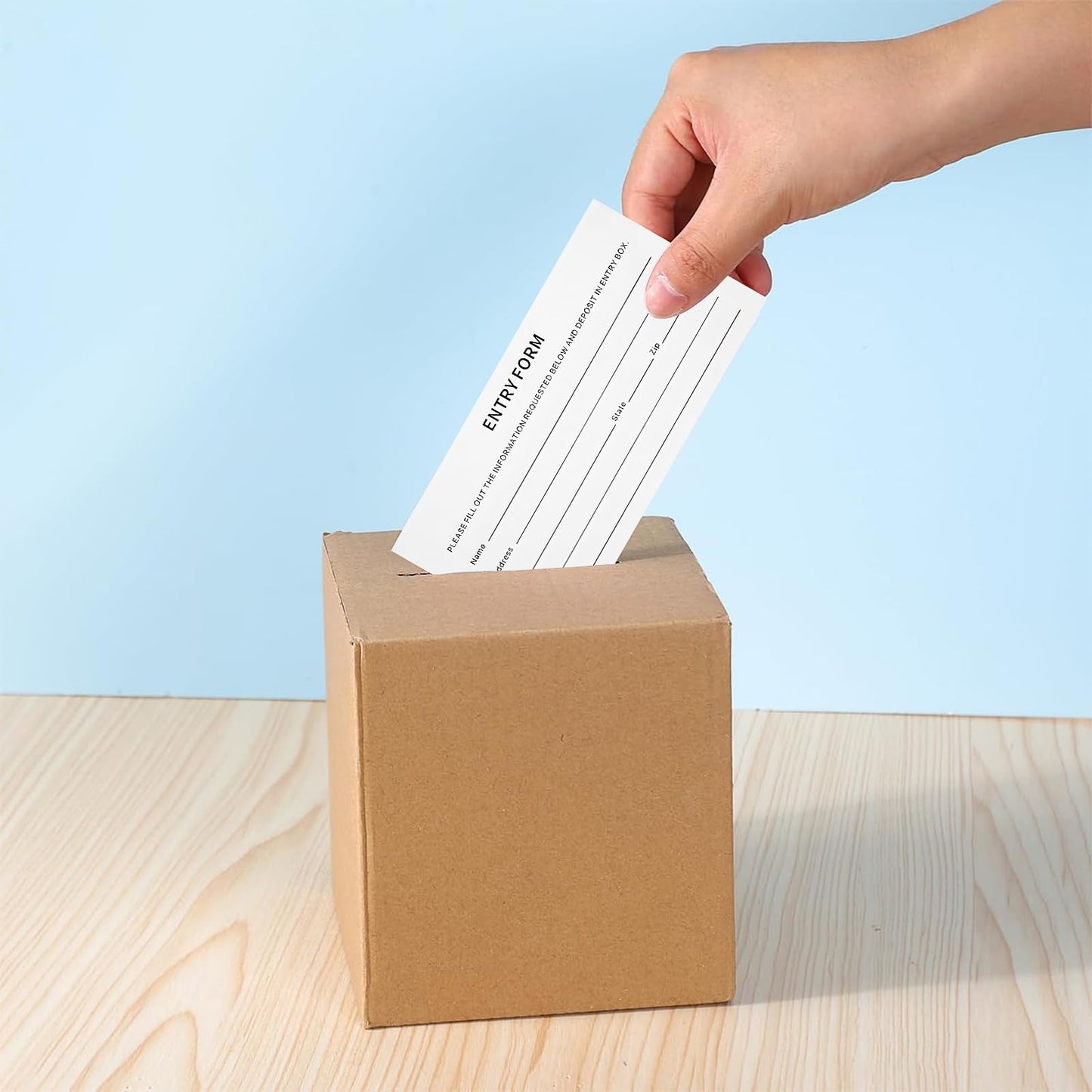 4000Pcs Raffle Ticket Sheets, 3x5 Inch Blank Entry Forms Direct Raffle Tickets Enter to Win Tickets Entry Form Name, Phone, Email for Contests School Events Network Marketing