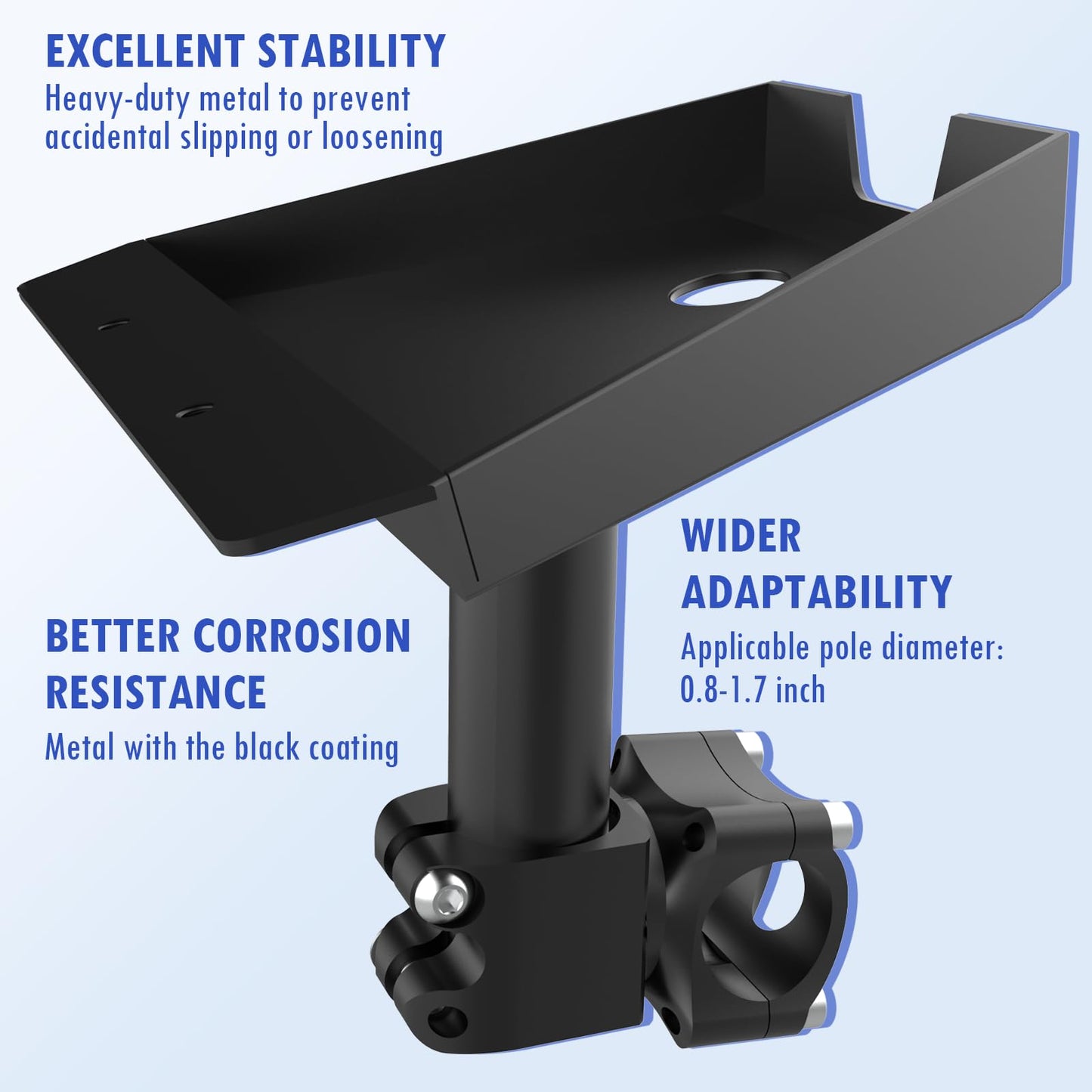 Starlink Gen 3 RV Ladder Mount & Roof Rack Mount - Load-Bearing 200lbs, Adjustable Installation Range 0.8-1.17” for RV Ladder,Roofs, SUVs, and Outdoor Use