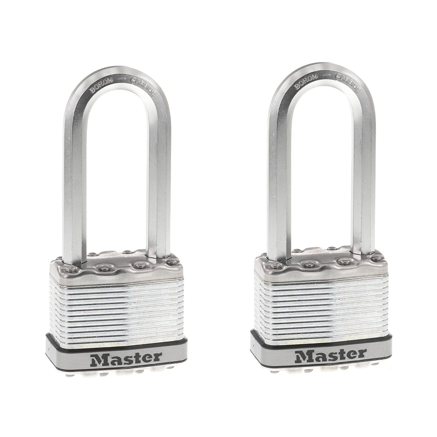 Master Lock Magnum Heavy Duty Outdoor Padlock with Key, 2 Pack Keyed-Alike, M5XTLJ