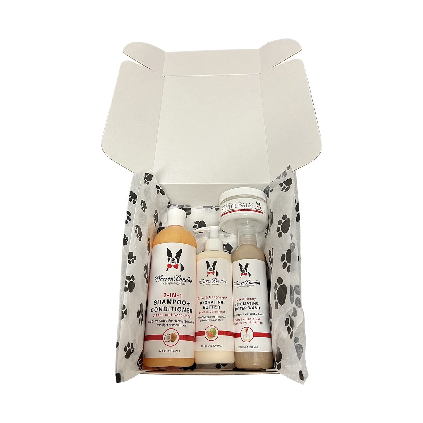 Warren London Dog Products Gift Boxes | Pet Presents Containing Multiple Luxury Spa Products | Birthday Box for Dog for Dog | New Puppy Present Gift Idea | Butter Box