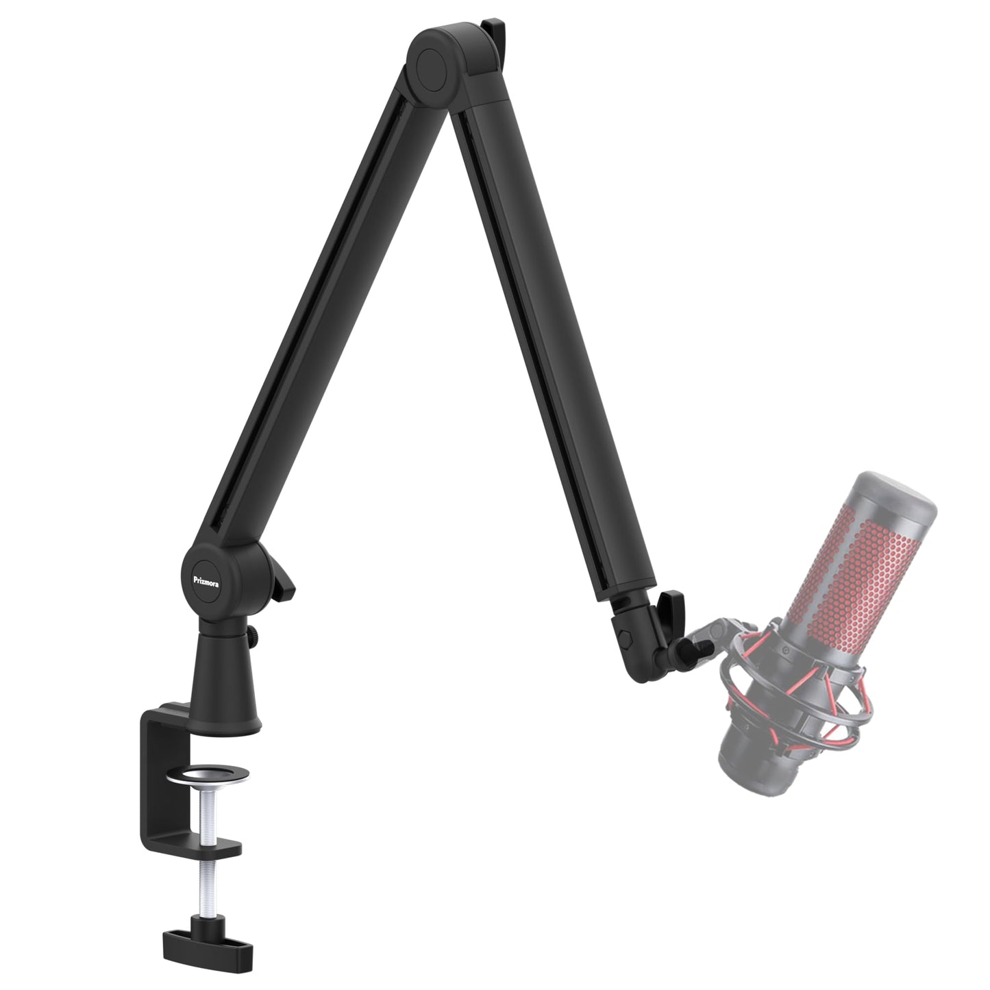 Prizmora Mic Arm, Premium Microphone Boom Arm with Cable Management, 360°Rotatable Broadcasting Boom Arm, Mic Boom Arm for Podcasts, Streaming, Gaming, Home Office, Recording