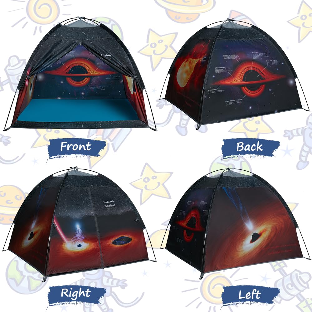 Mnagant Black Hole Play Tents - Space World Dome Tent Playhouse - Imaginative Play Popup Tent for Outdoor and Indoor Fun - Kids Astronaut Space Tent for Boys and Girls - 47" x 47" x 43"