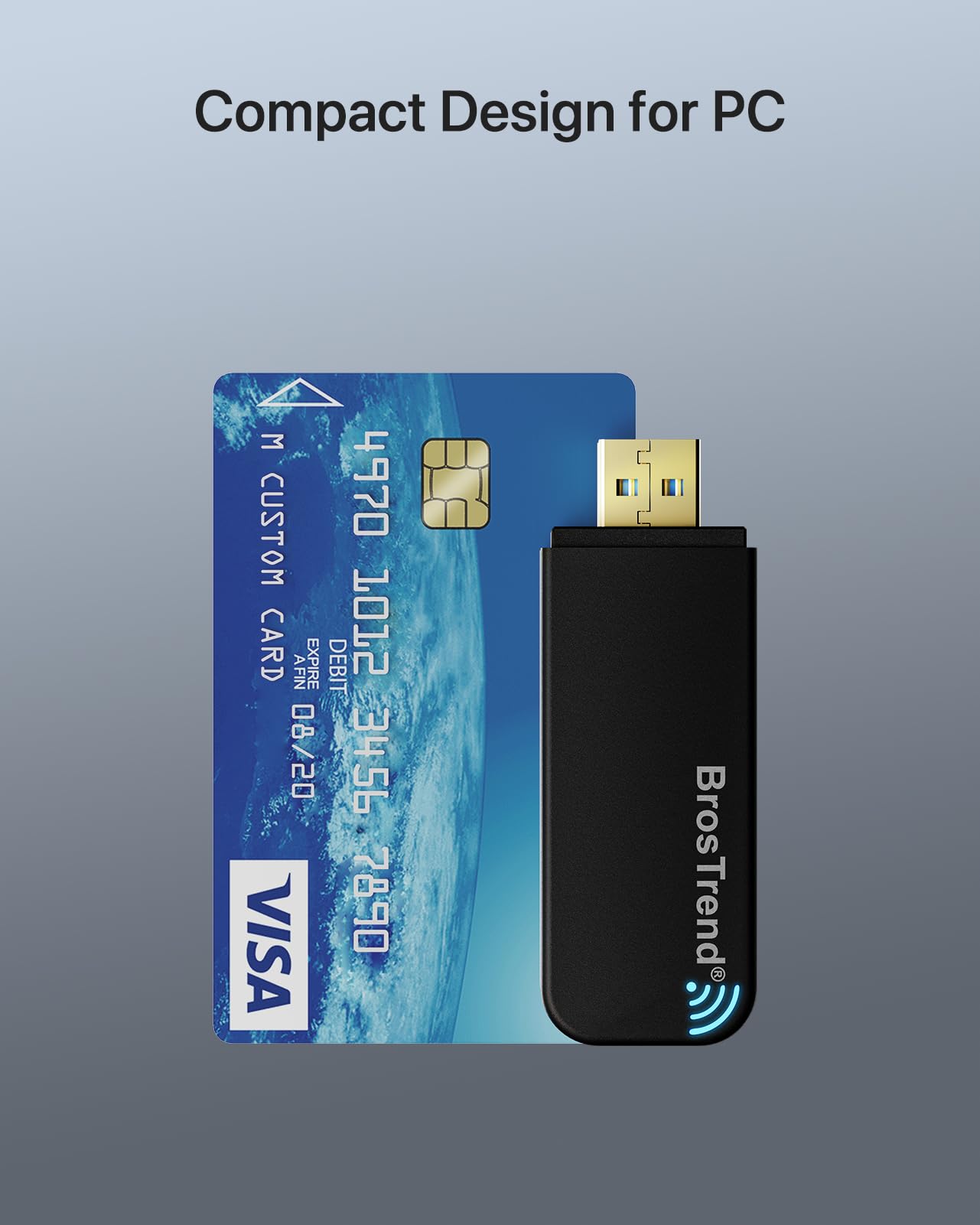 BrosTrend Linux USB WiFi Adapter 1200Mbps Supports Ubuntu, Mint, Debian, Kubuntu, Mate, Zorin, PureOS, Raspberry Pi 2+, Windows 11/10, USB3.0 Wireless Dual Band Wi-Fi 5GHz/867Mbps + 2.4GHz/300Mbps