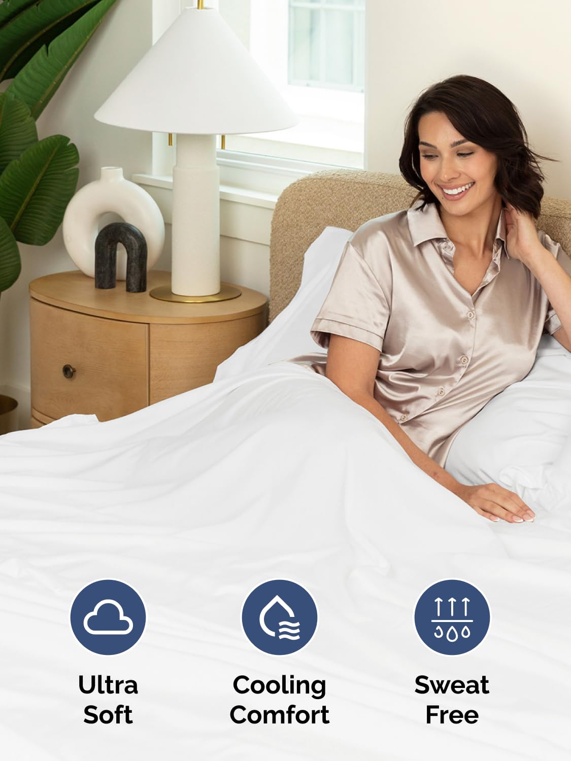 Extra Deep King Fitted Sheet - Hotel Luxury Single Fitted Sheet Only - King Sheet Easily Fits 18 inch to 24 inch Mattress - Soft, Wrinkle Free, Breathable & Comfy Extra Deep Pockets White Fitted Sheet