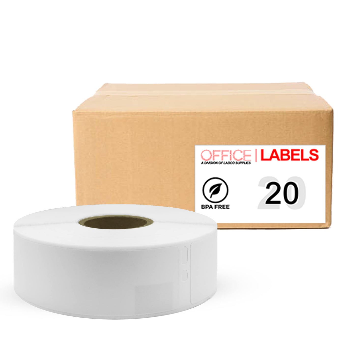 OFFICE LABELS Replacement for Dymo 30252 1-1/8 x 3-1/2 20 Rolls