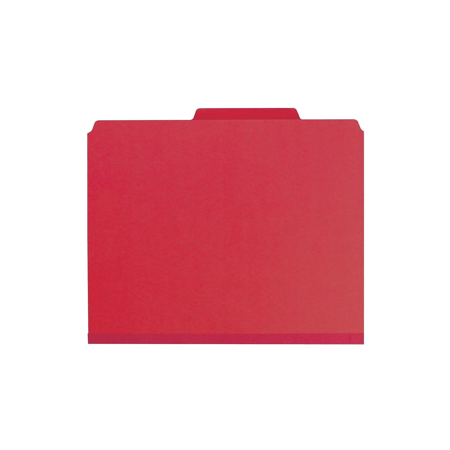 Smead Pressboard Classification Folders, Six-Section, Letter, Bright Red, 10 Per Box (14031)