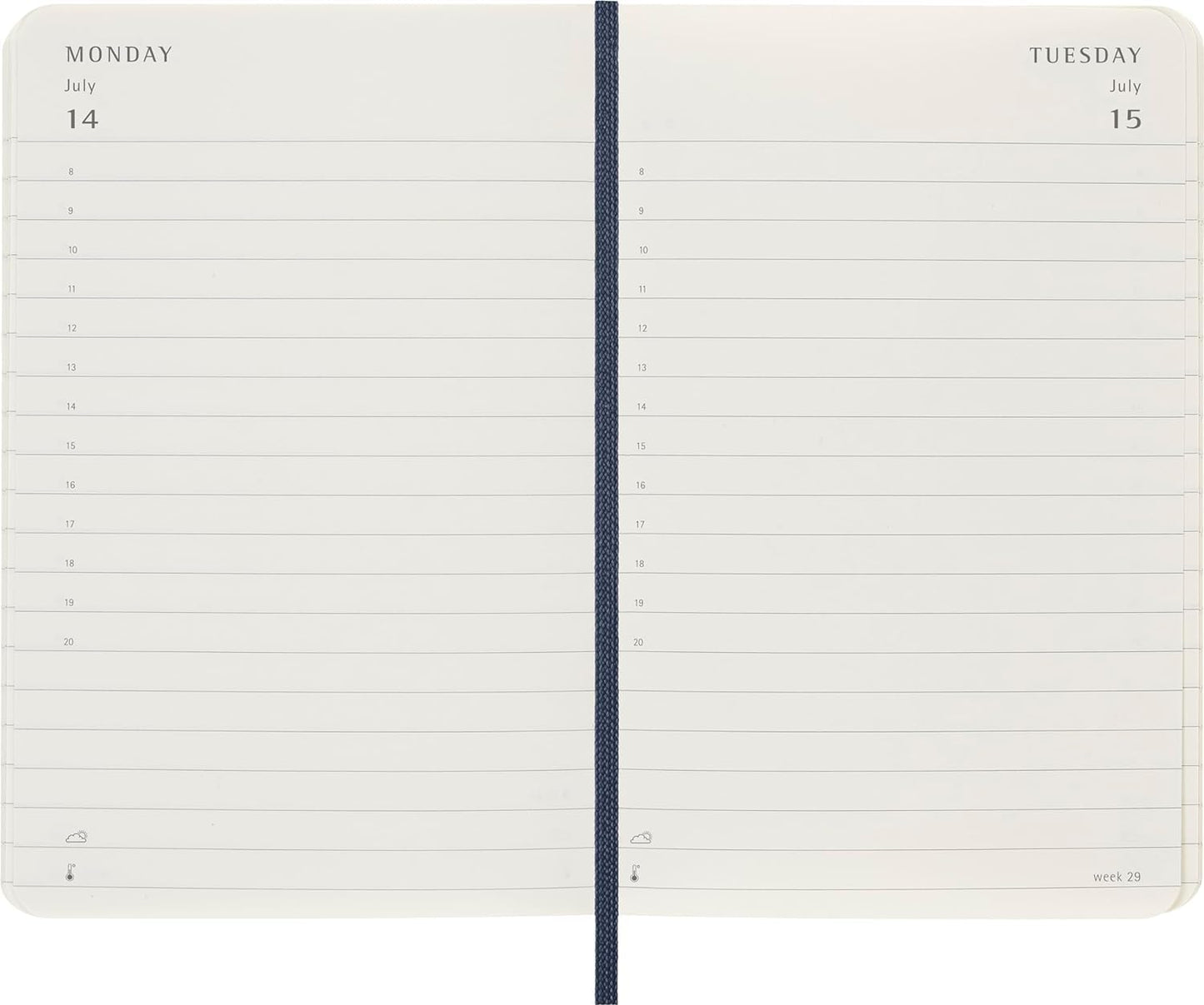 Moleskine Classic 12 Month 2025 Daily Planner, Soft Cover, Pocket (3.5" x 5.5"), Sapphire Blue, 400 pages