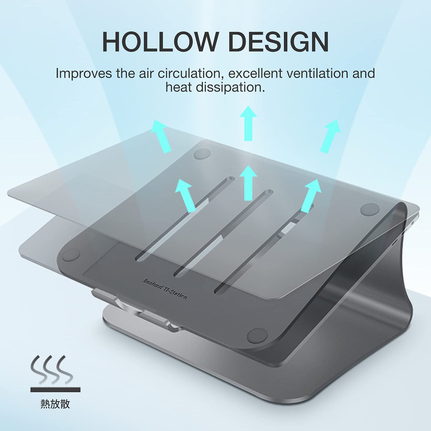 Bestand Laptop Stand Aluminum Cooling Computer Stand Holder for Apple MacBook Air Pro 11-16" Notebooks