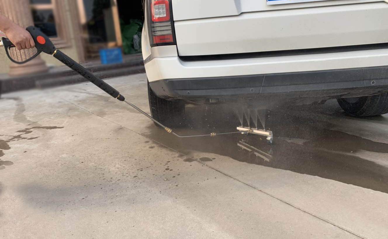M MINGLE Pressure Washer Undercarriage Cleaner, Under Car Wash, with 45 Degree Angled Wand