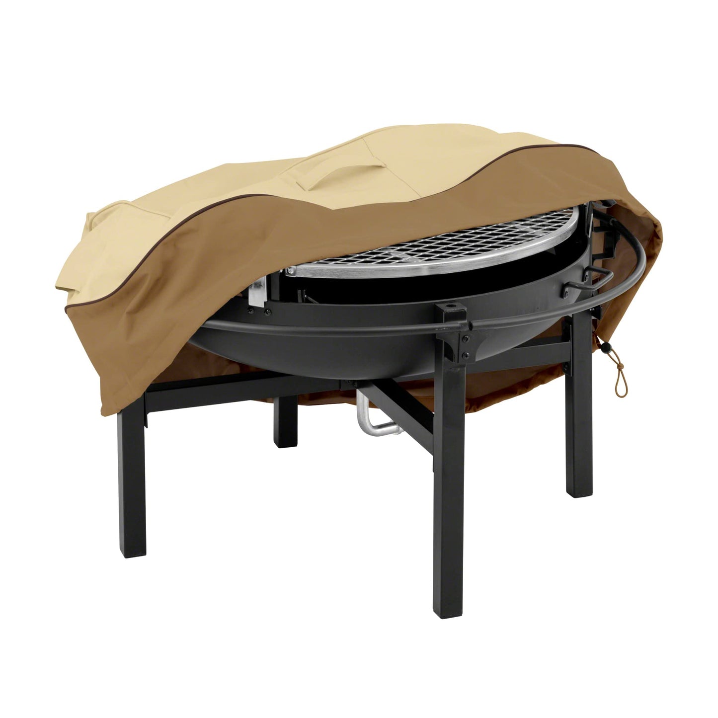 Classic Accessories 55-879-011501-00 Veranda Rancher Fire Pit/Grill Cover and Rotisserie Storage Bag, Tan