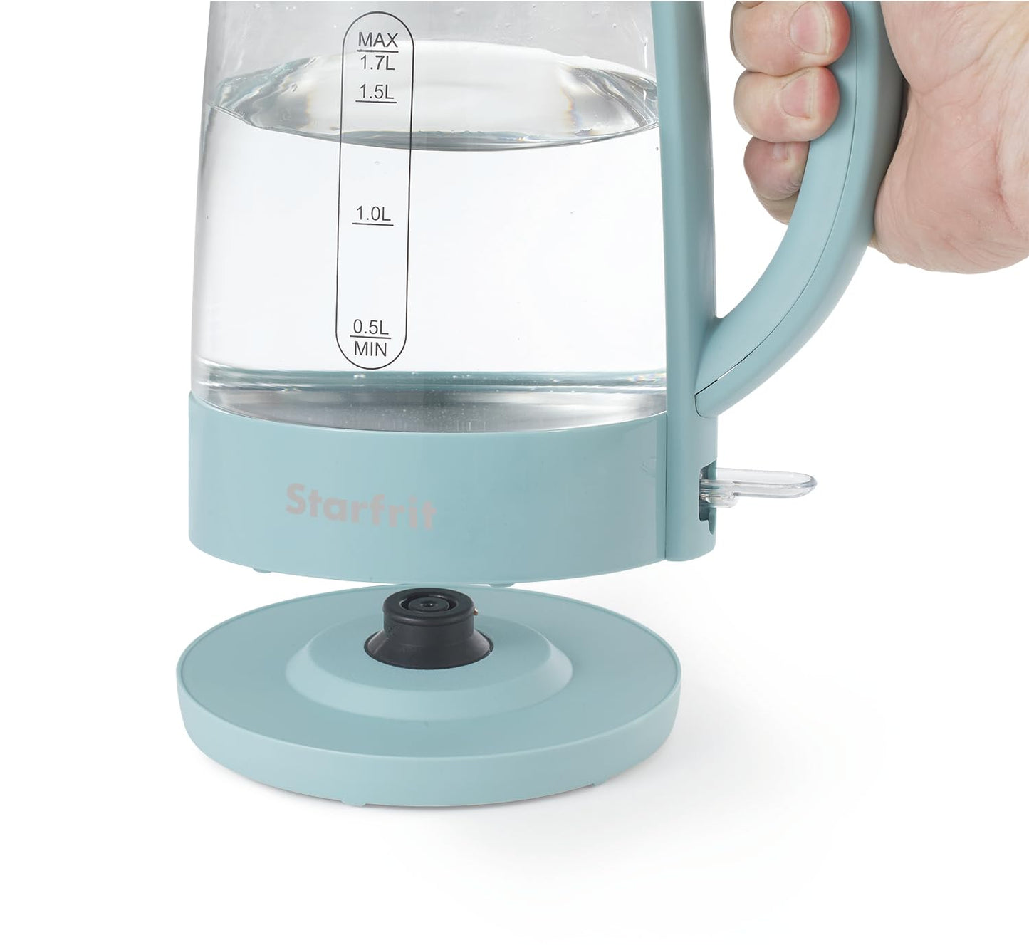 Starfrit Electric Kettle - 1.7L Borosilicate Glass with 5 Pre-Programmed Temperature Settings – Precise Temperature Control - Auto Shut-Off