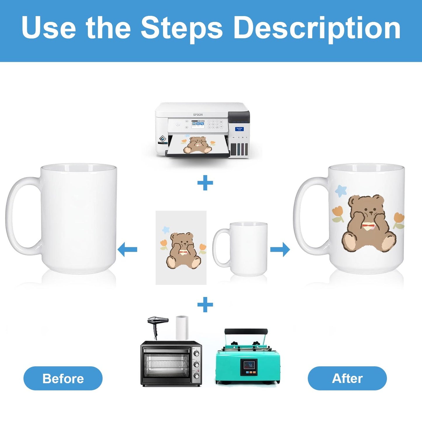 Sublimation Mugs 15 oz Set of 12 Bulk White Ceramic Coffee Mug Tazas para Sublimacion Sublimation Ceramic-Coated Cups Sublimation Blank Mugs for Milk Latte Hot Cocoa and DIY Gifts (15.0 Fluid Ounces)