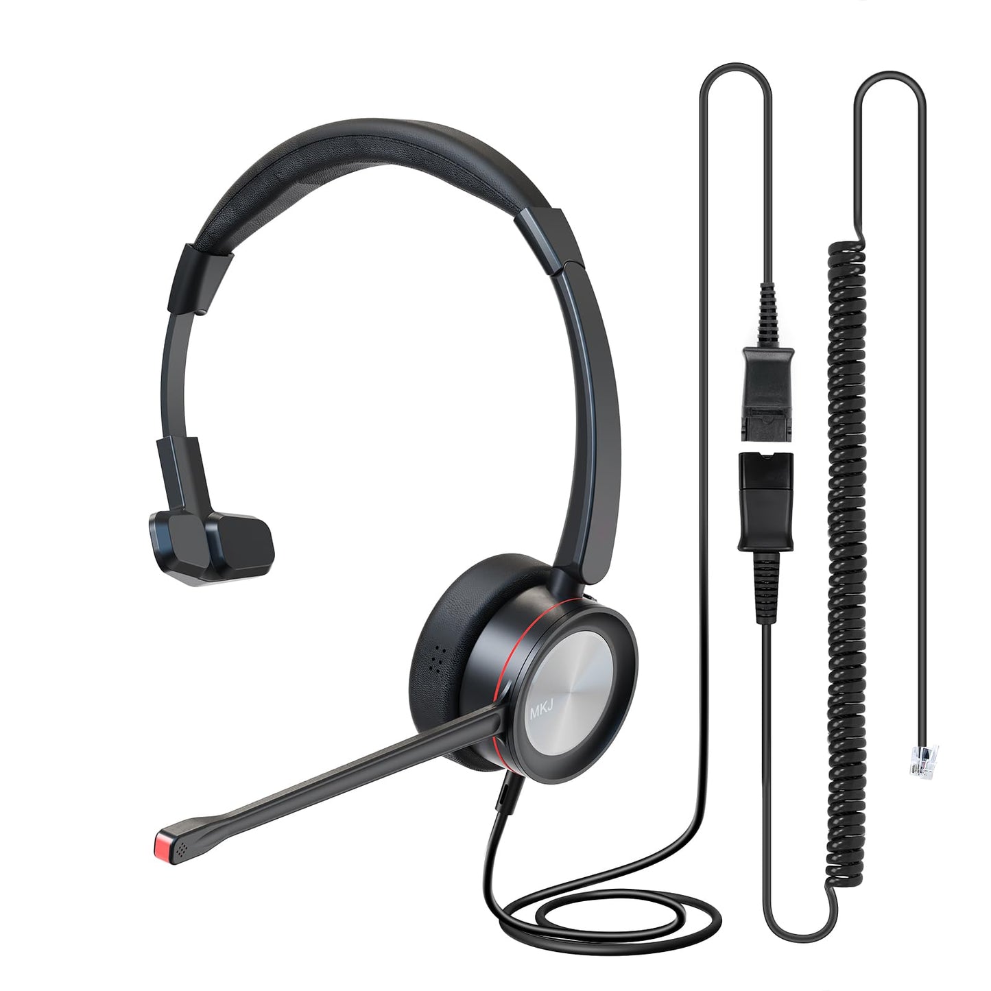MKJ Cisco Headset Corded RJ9 Call Center Office Phone Headset with Microphone Noise Cancelling for Cisco CP-7821 7841 7861 7941G 7942G 7945G 7962G 7965G 7970 7971G 7975G 8841 8865 8851 9975