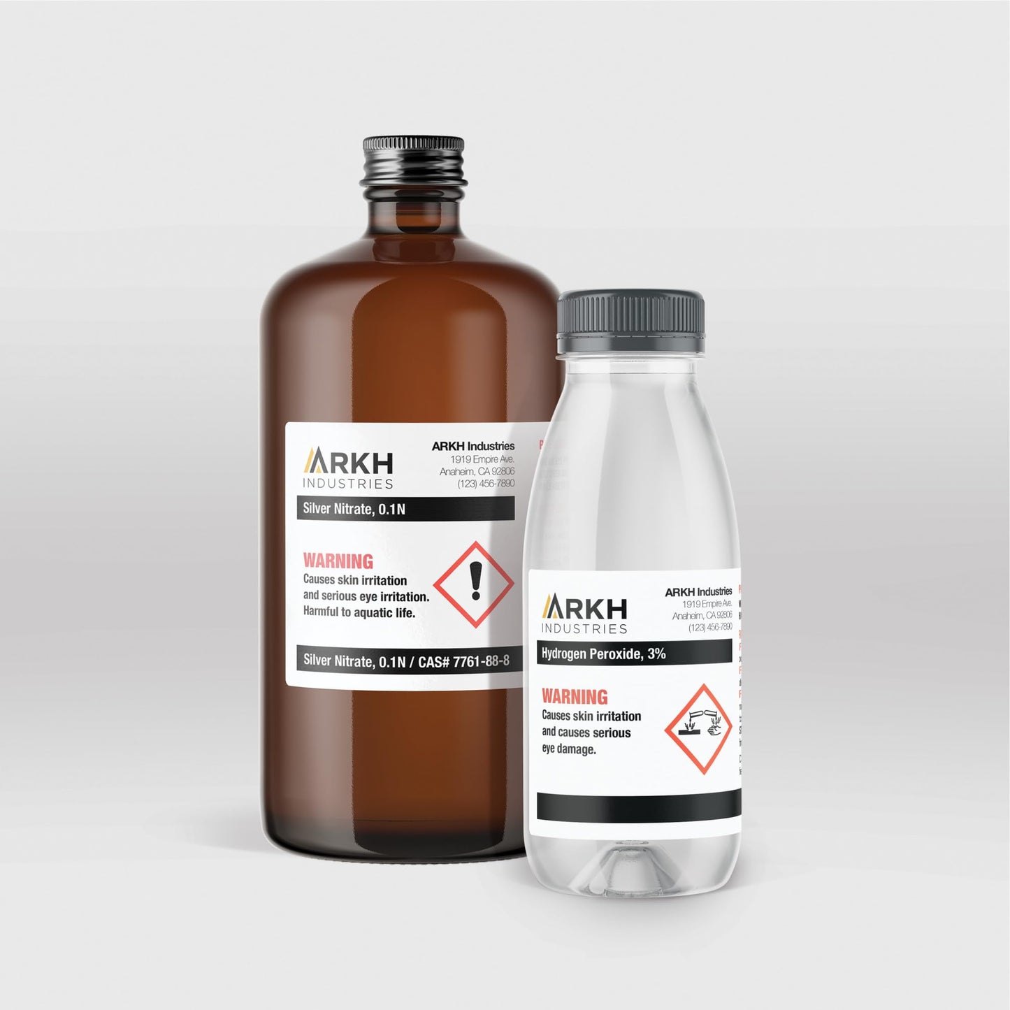 UltraDuty GHS Chemical Labels for Laser Printers, 2" x 4"