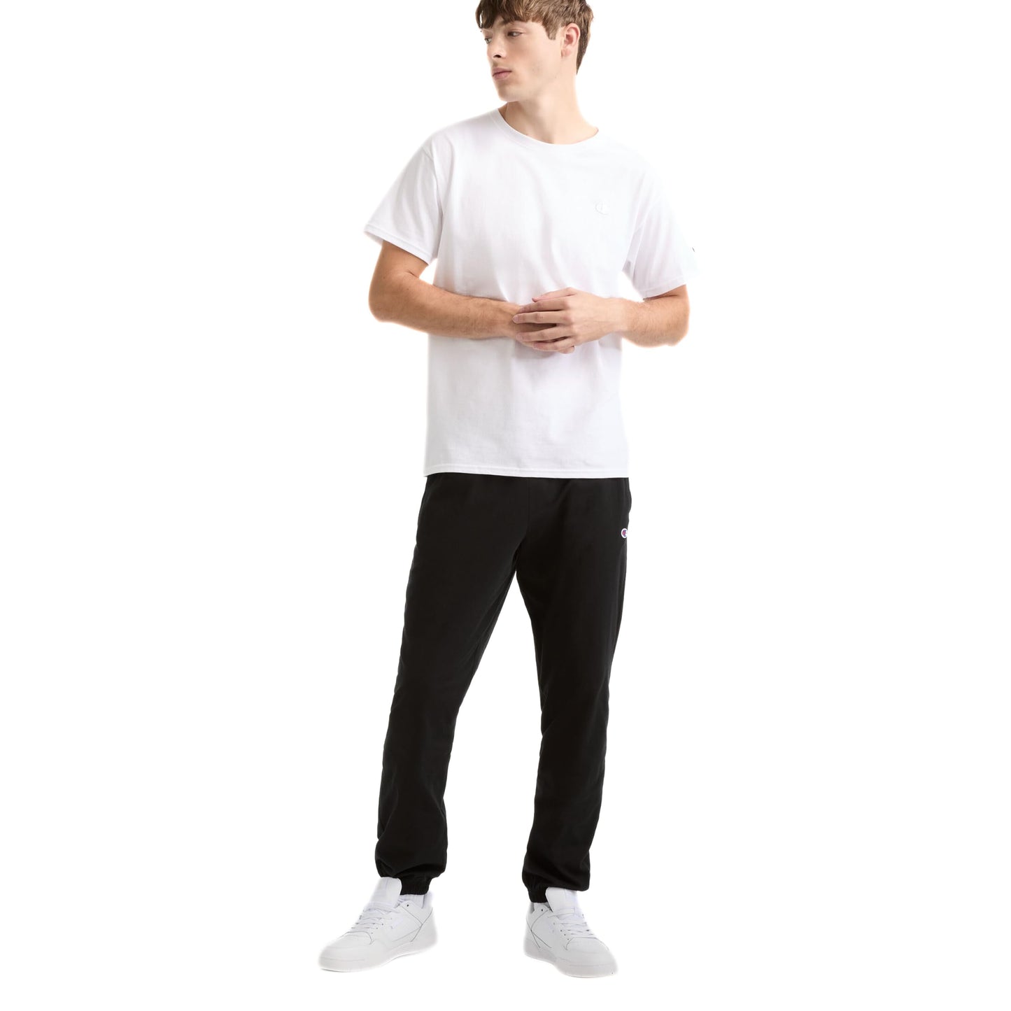 Champion Men's Pants, Everyday Cotton, Lightweight Lounge, Knit Pants for Men (Reg. Or Big & Tall), Black - C Patch Logo, 3X-Large Big