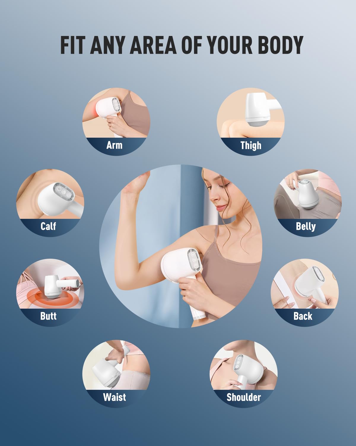 Body Sculpting Machine - Rechargeable Cellulite Massager with 5 Models & 6 Speeds, Beauty Sculpt Massager Christmas Gifts for Women Wife Girlfriend Sister He