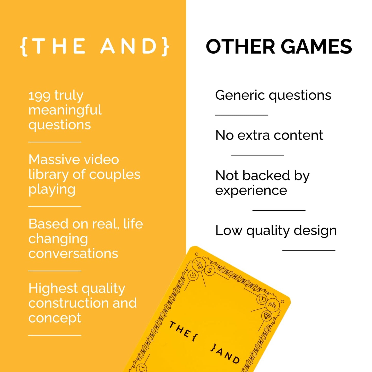 (THE AND) Strangers Edition - Conversation Starter Card Game - Fun Getting to Know You Game - Ice Breakers to Reduce The Space Between You and a Stranger - Questions to Make a Friend by The Skin Deep