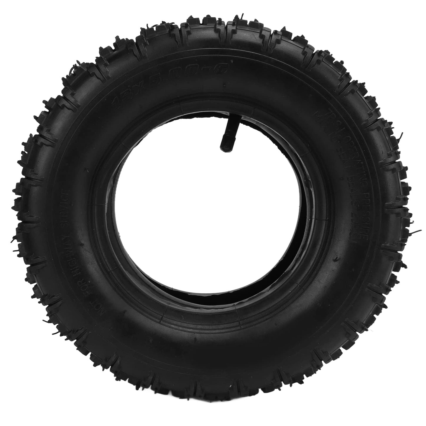 13X5.00‑6 Inner and Outer Tires, Professional 13X5.00‑6 Lawn Mower Tire Replacement with Straight Valve Stem Thickening Universal Off Road Car Lawn Mower Snow Plow Beach Tires
