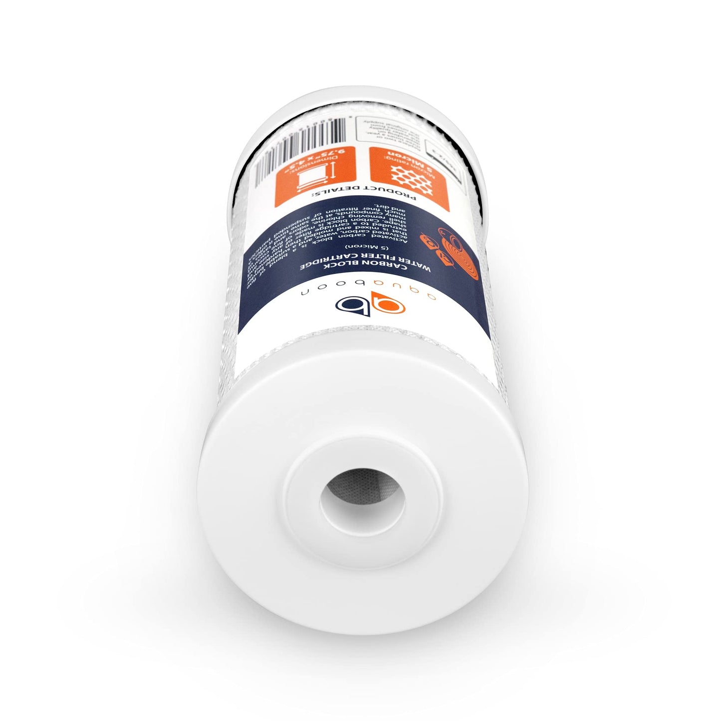 Aquaboon 5 Micron Carbon Filter 10 x 4.5 Whole House Water Filter Replacement Cartridge Compatible with Water Filters FXHTC, CB-BB-10, EP-BB, 2-Pack