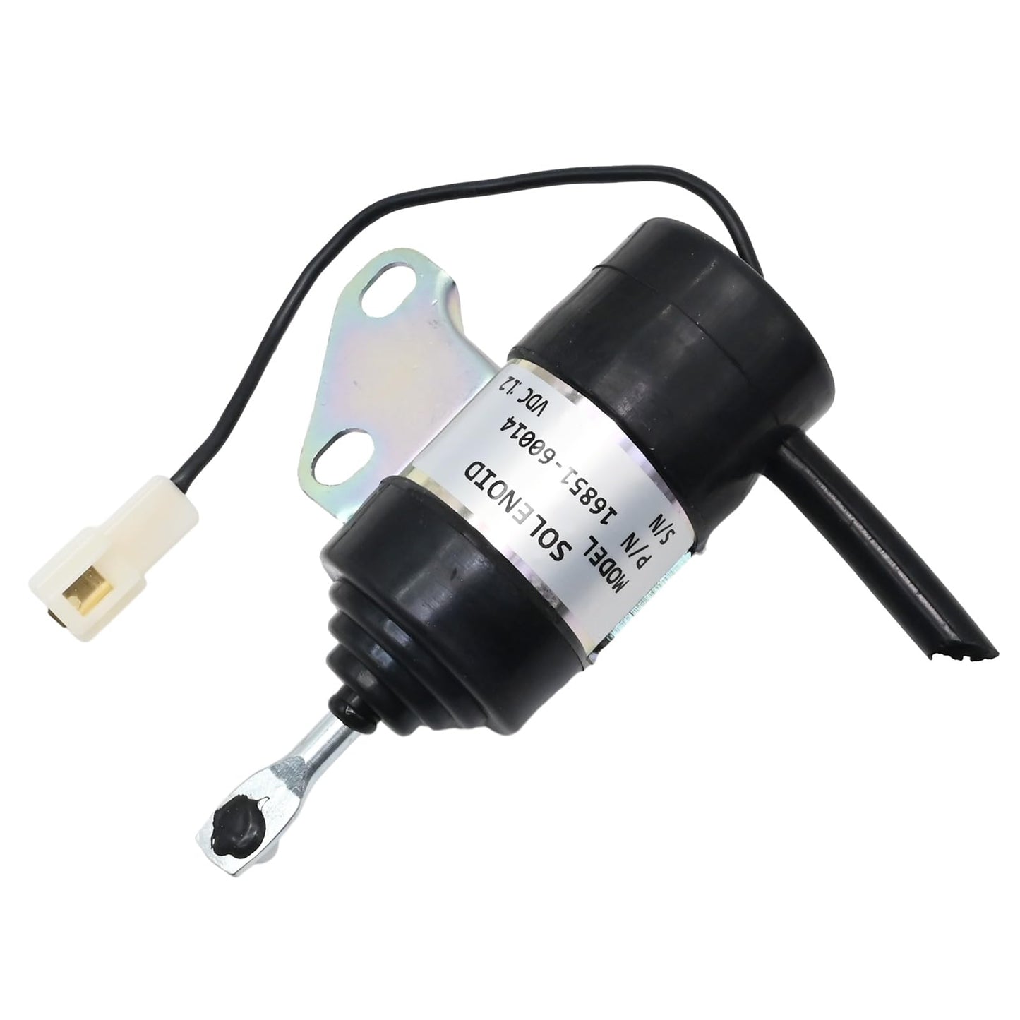 DUZFOREI 12V Fuel Shut Off Solenoid 16851-60014 16851-60010 Stop Solenoid Compatible Replacement for Kubota Mower ZD18 ZD21 ZD221 ZD323 D722 Engine
