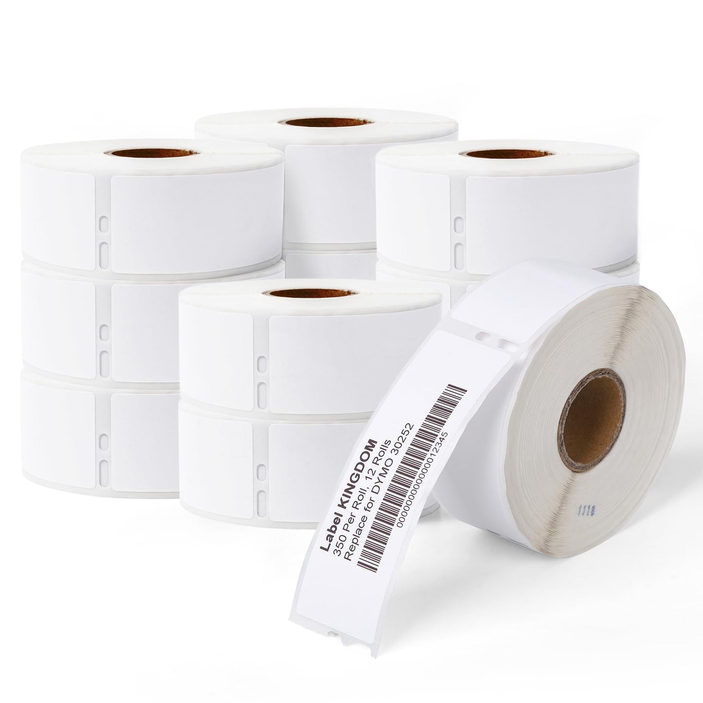 12 Rolls 1-1/8" x 3-1/2" Thermal Labels Replacement for DYMO LW 30252 Multipurpose Address Barcode Label Maker Refills for Label Writer 450, 450 Twin Turbo, 4XL Printers
