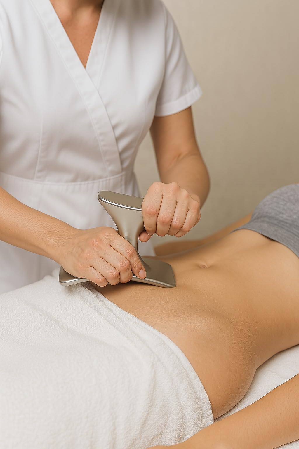 Professional Body Sculpting Metal Therapy Massage Tool Set, 3 Pieces, Colombian Made, Silver