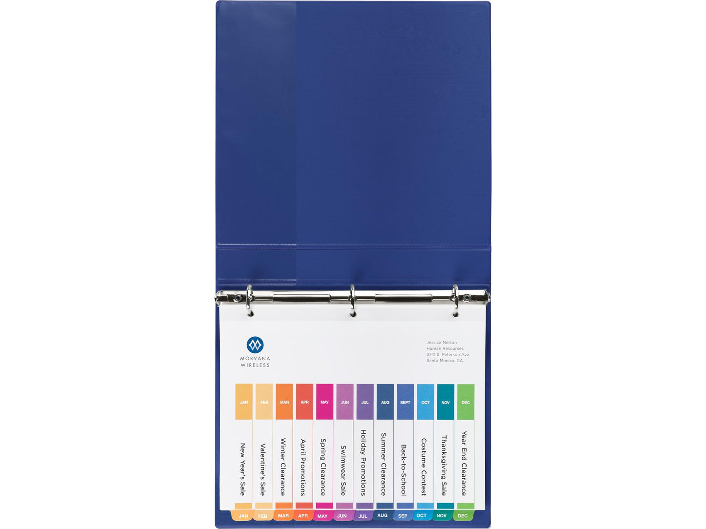 Avery Ready Index Table of Content Monthly Dividers for Laser/Inkjet Printers, Jan-Dec, 12-Tab, Multi-Colour, 6 Set, (11830)