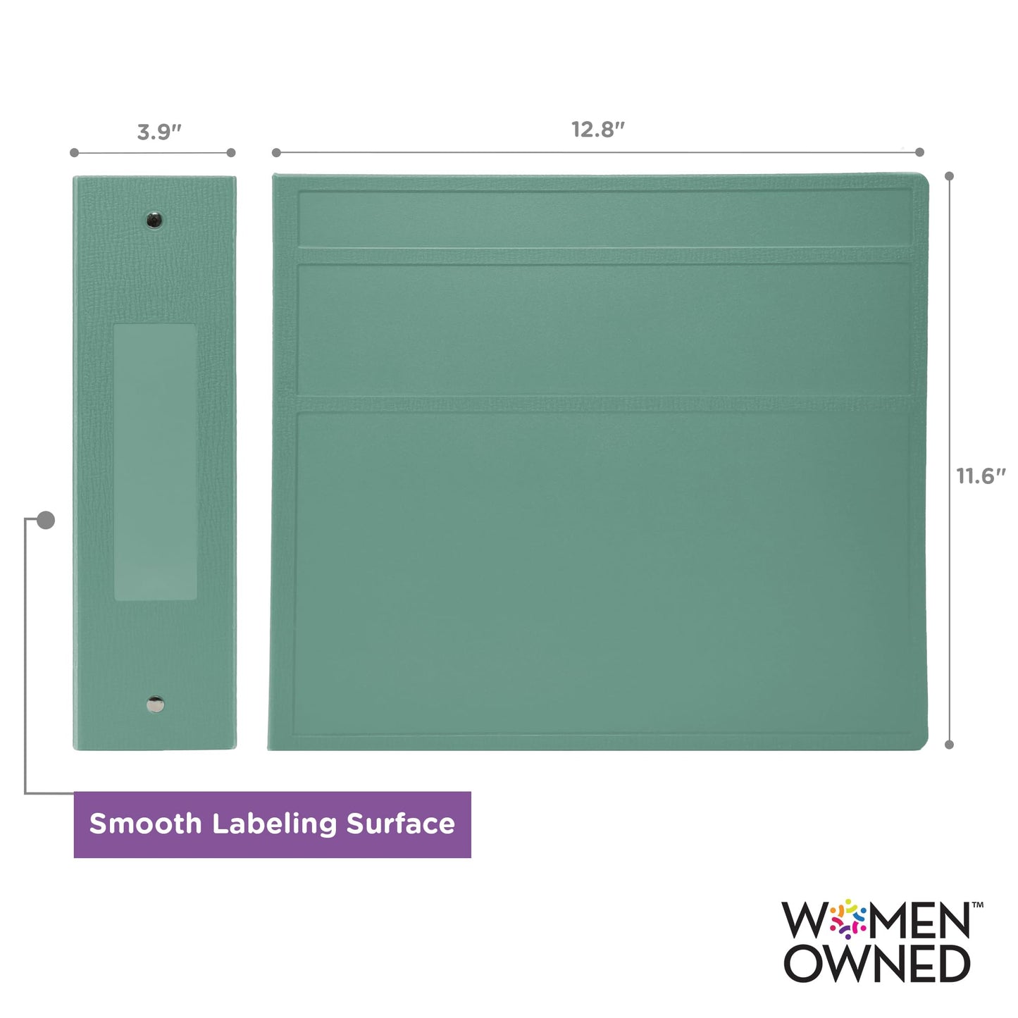 Carstens 4- Inch Heavy Duty 3-Ring Binder - Side Opening, Mint
