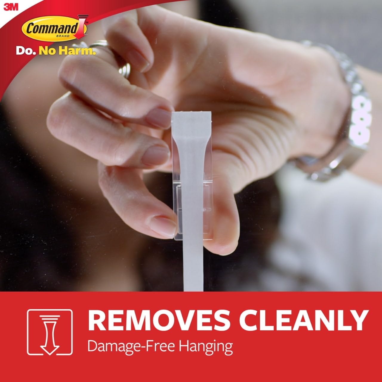 Command Medium Utility Hooks, Damage Free Hanging Wall Hooks with Adhesive Strips, Wall Hooks for Hanging Back to School Dorm Organizers, 20 White Hooks and 24 Command Strips