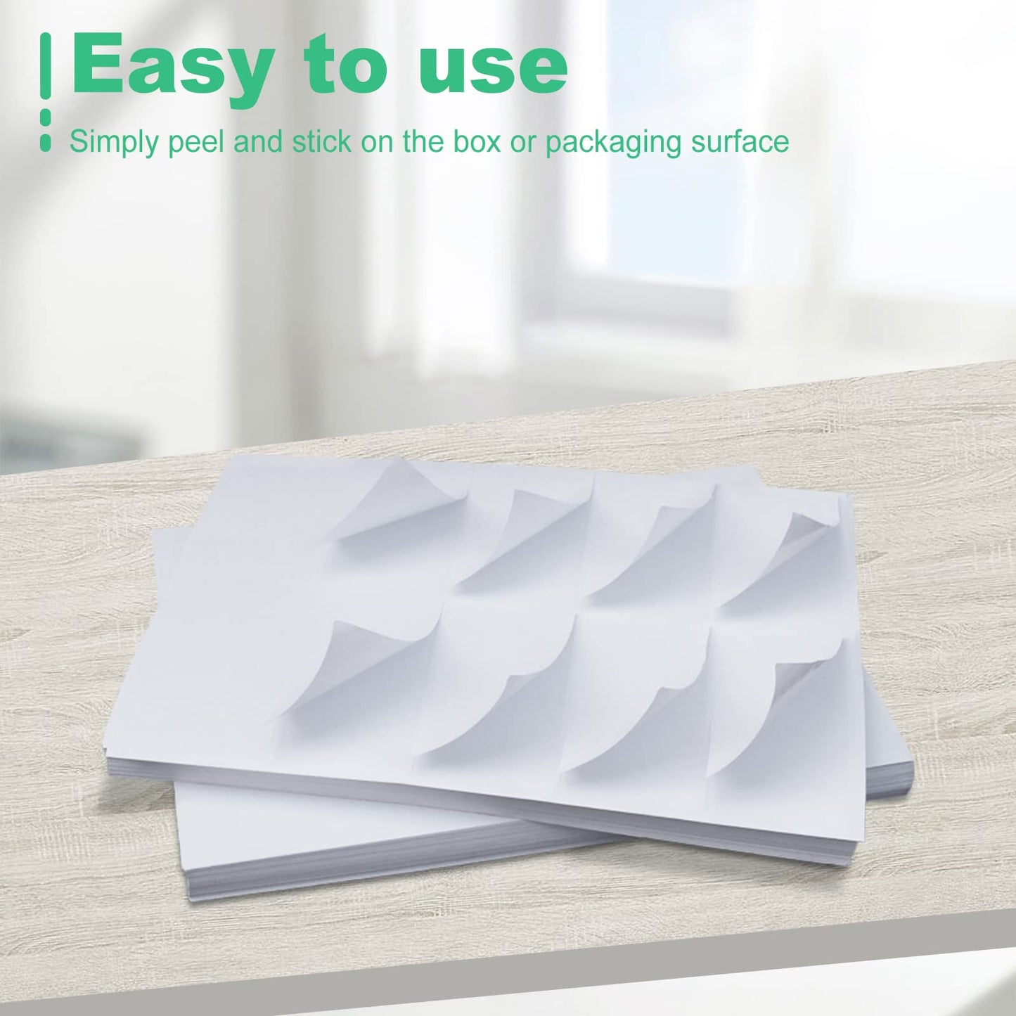 RBHK 2x4 Shipping Address Labels - 10 Labels per Sheet, 500 Sheets, 5000 Labels - Printable Sticker Labels for Laser/Inkjet Printer - Permanent Adhesive Mailing Labels