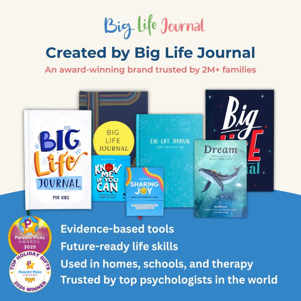 Big Life Journal Sharing Joy Family Conversation Cards - 150 Cards That Bring Families Closer Together, Put Down The Phones & Connect with Family, Meaningful Talk, Great for Dinner Table, Road Trips