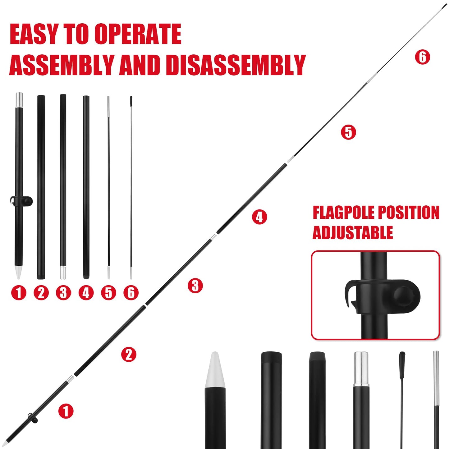 2pcs Open House Banner Sign, Open House Flag Real Estate Sign Post with Adjustable Ground Stakes for Real Estate Agents