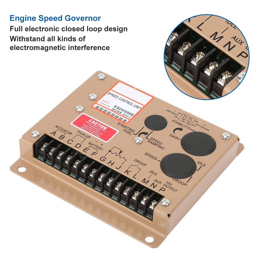 Generator Controller Board, ESD5500E Electronic Engine Governor Engine Speed Controller Panel