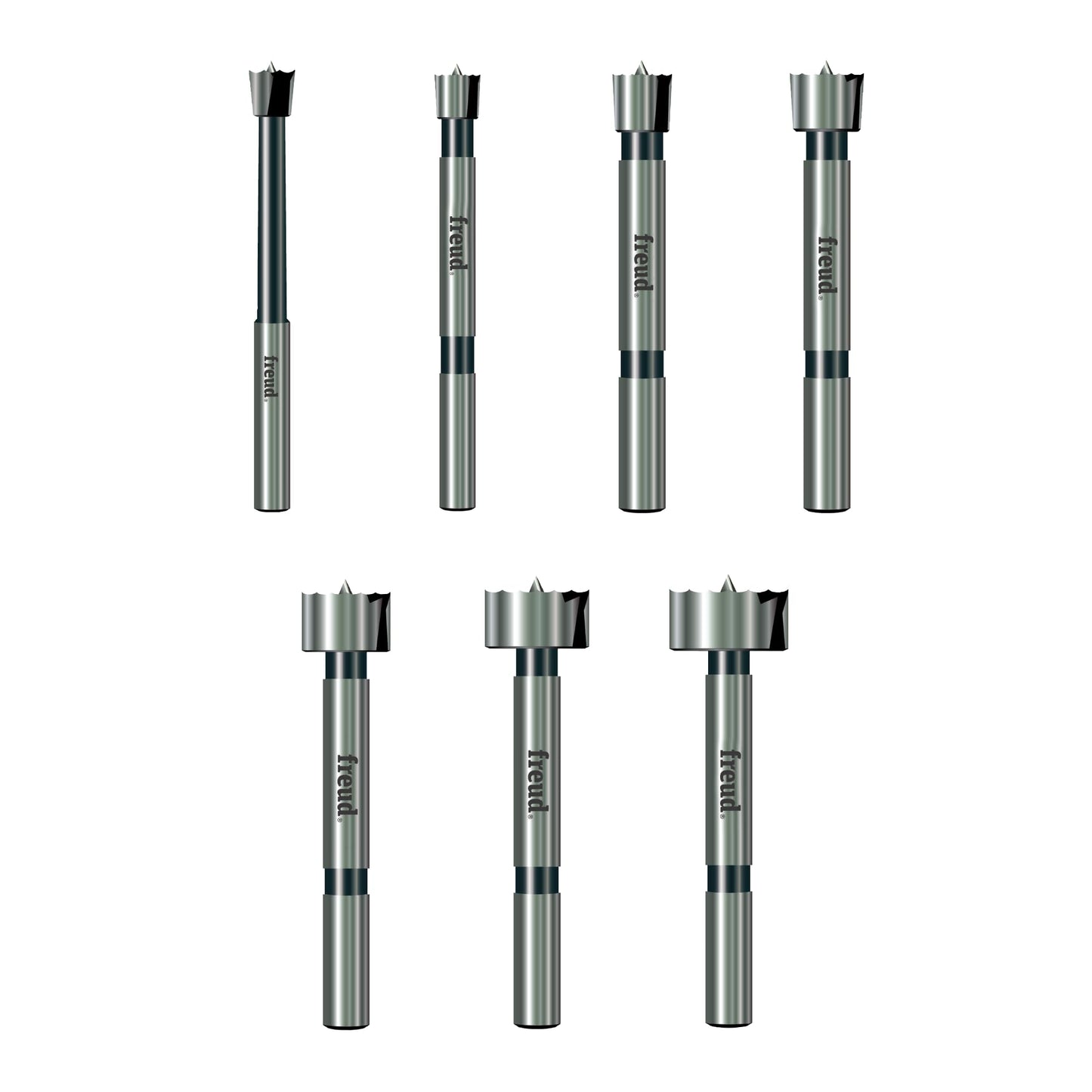 7 Pcs. Precision Shear Precision Shear Serrated Edge Forstner Drill Bit Set 1/4 Inch to 1-Inch