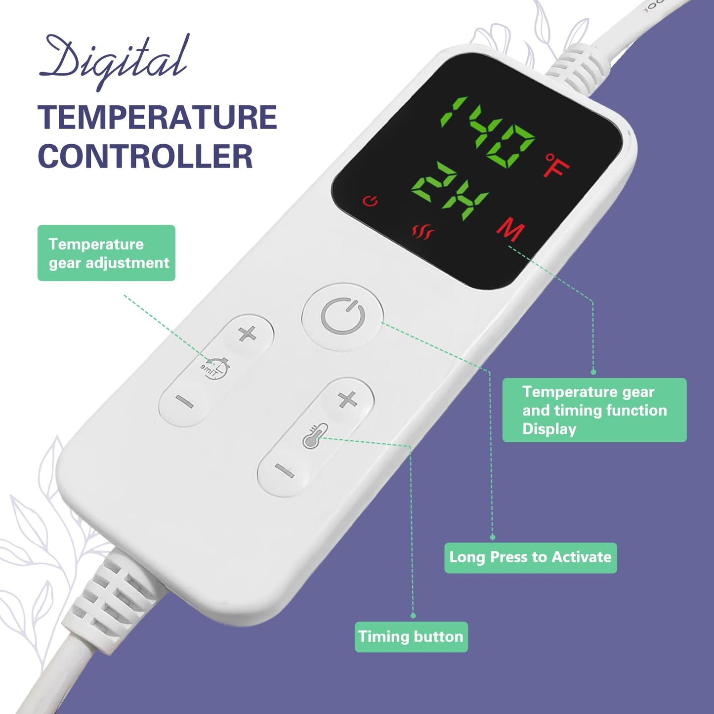 AICNLY Hot Stones Massage Set with Temperature Adjustment-20 Pcs Basalt Hot Stones with Heater Kit, Professional Massage Tool for Spa-Lymphatic Drainage