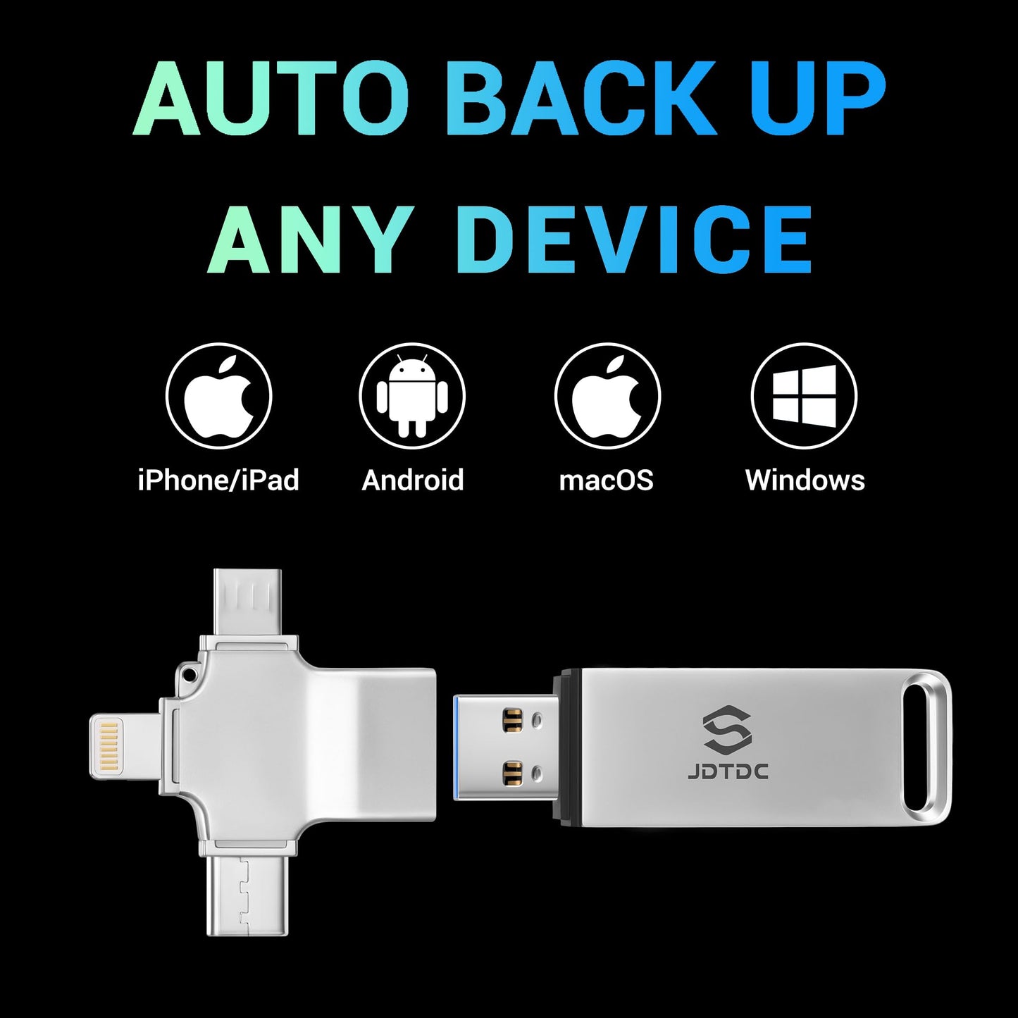 512GB Auto Photo-Backup-Stick for All Device Secure Picture-Saver-Flash-Drive Universal Photo & Video Backup Device Phone-Storage-Saver-Thumb-Drive Backup-Drive-for-iPhone-Memory-External-Storage