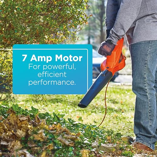 BLACK+DECKER Electric Leaf Blower, 7-Amp (LB700)
