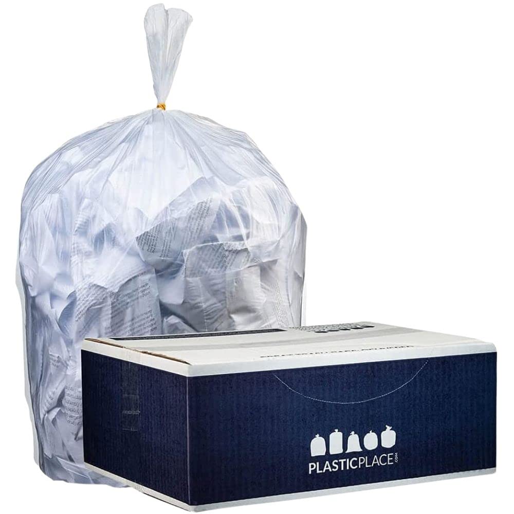 Plasticplace Clear 4 Gallon Trash bag, 17"Wx18"H, 2000/Case, 6 Microns