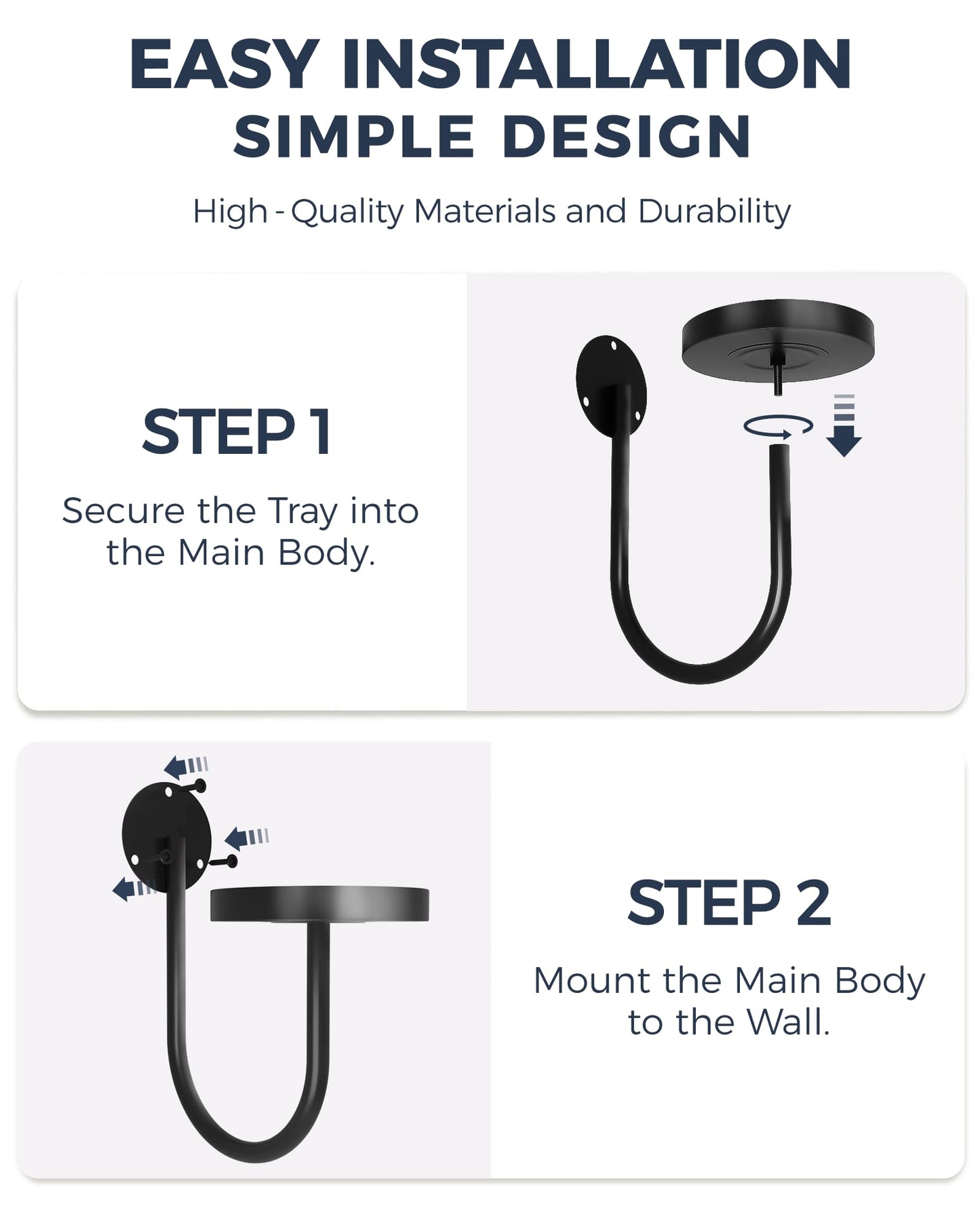 Bamworld Wall Plant Holder Wall Planters for Indoor Plants Plant Hanger Indoor Window Plant Shelves Hanging Plant Holder Window Plant Hanger Plant Decor Black 3pcs