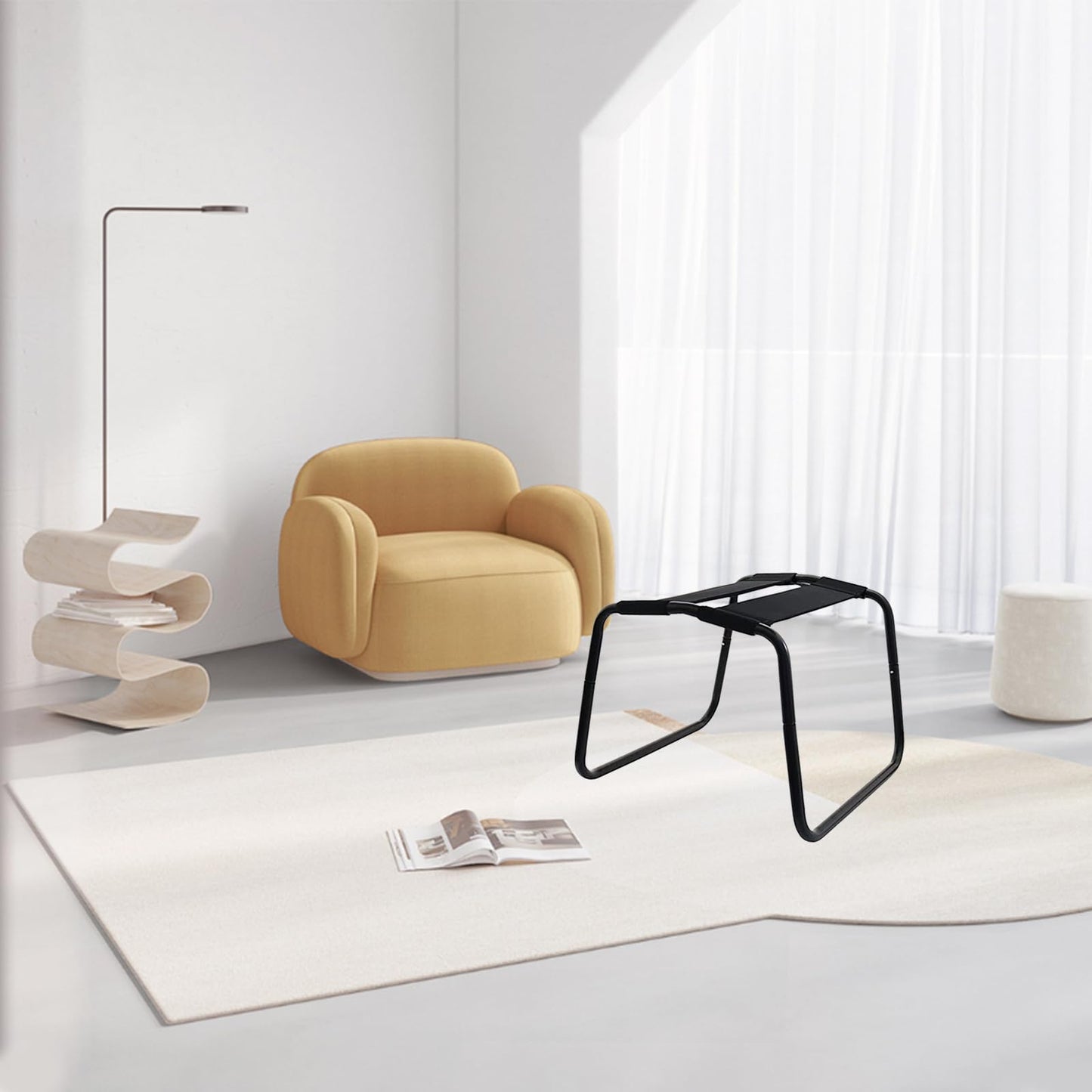 Adjustable Folding Chair Portable Position Assist Chair Couples Stool Detachable Stool Elastic Furniture for Bedroom Bathroom Bear Weight up to 300 pounds