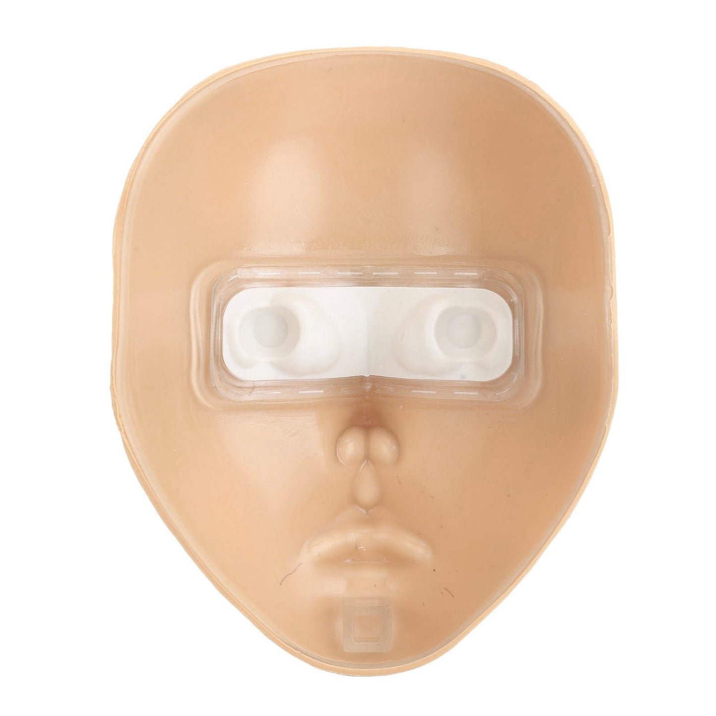 Astibym Makeup Practice Board, Full Face Silicone Mannequin for Beginners, Cosmetic (White Skin)